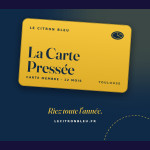 La Carte Pressée — carte membre, 12 mois